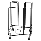 【BLKP】 パール金属(PEARL METAL) 収納 ダンボール ラック ダンボールストッカー ワイド キャスター付 幅31 × 奥行30.5 × 高さ46cm そのまま結束できる ブラック BLKP AZ-5173