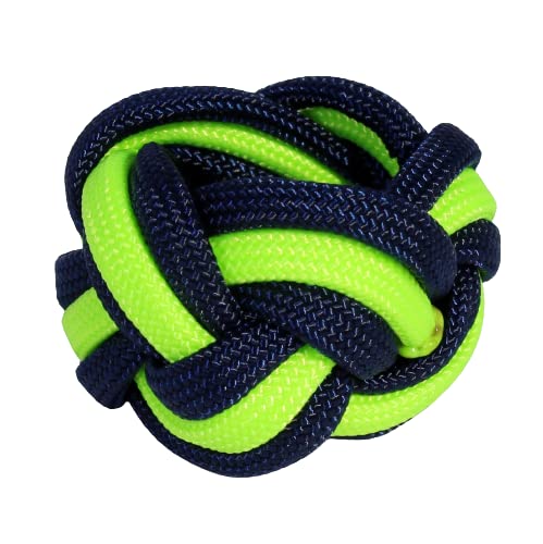 Handmade Neckerchief Slide Woggle for Scouts Paracord Turks Head Knot Red Blue (N Lime)