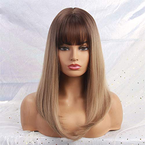 Perruques blondes longues pour cosplay afro et soirées à thème chic