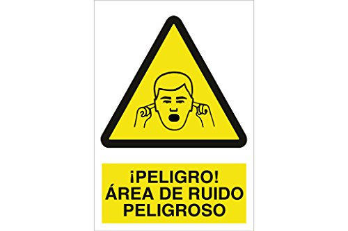 Plimpo Señal Adhesiva 297X210 Mm ¡Peligro! Área De Ruido Peligroso En Oferta Cofan A14Ad297210 Señal Adhesivo, 297 X 210 Mm