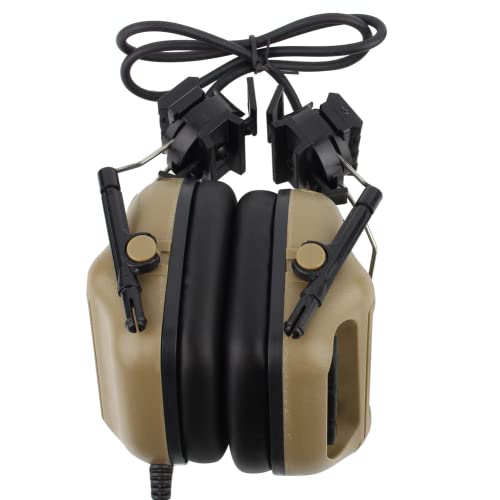 Weikeya Auriculares Militares, Volumen Ajustable de Orejeras Militares para Juegos de Combate CS(Broncearse) Cover
