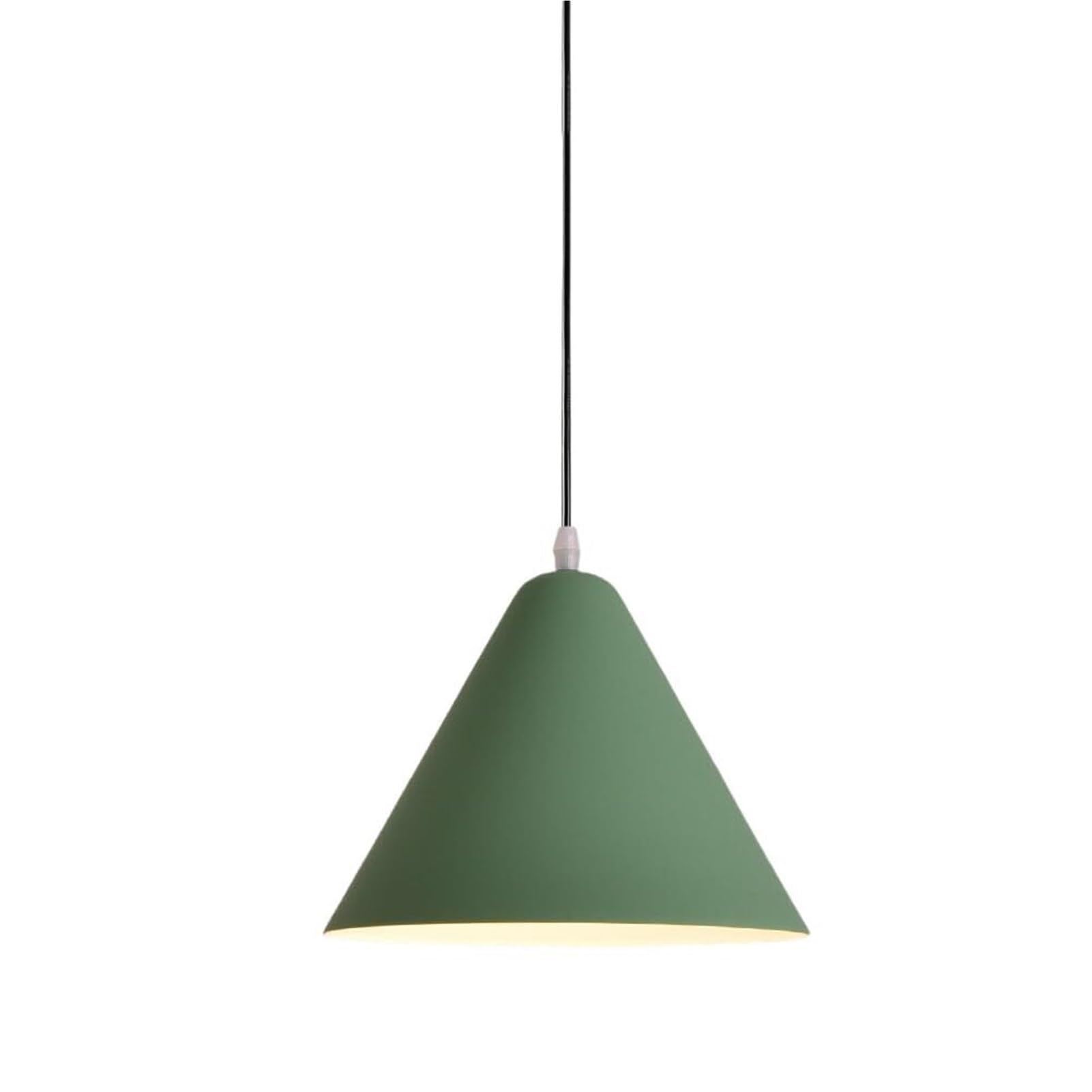 KBUUKYYXouy Minimalism Metal Hanging Lamp, Colorful Ceiling Pendant Light Fixture Single Farmhouse Lighting Chandelier for Kitchen Island Sink Dining Room Entryway(Green,9.8in)