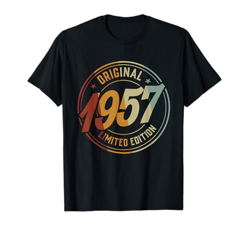 1957 Cumpleaños 68 Cumpleaños Camiseta Cumpleaños 68 Años Camiseta