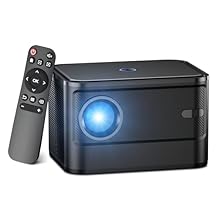 A40 Mini 4K WiFi Bluetooth Projector, Portable with 18000L, Outdoor Movie Projector for Phone/TV Stick/HDMI/USB/DVD/PS