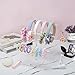 SMUK Acrylic Headband Holder Organizer Storage, 3-Tier Clear Scrunchie Holder Stand Hair Accessories Organizer Hair Tie Display Headband Stand for Women and Girls