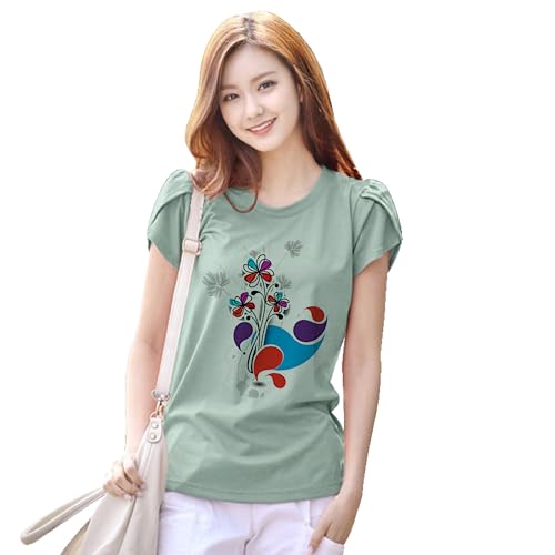Image of Venisa Lycra Printed Casual Wear Tshirt