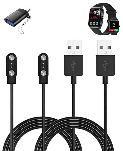Câble de charge pour montre Tensky 4.7cm | Lot de 2 cordons durables avec adaptateur USB-C