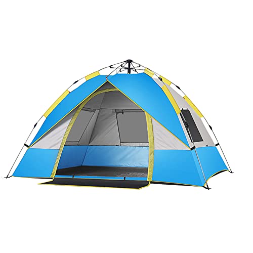 Carpa portátil automática para 2-3 personas azul miniatura 1