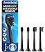 Produktbild 4er demirdental Mini Aktivkohle Aufsätze passend für Philips Sonicare Ersatzbürsten, kleine Bürstenköpfe für punktgenaue und natürliche Reinigung, Schwarz, Medium, HX4084mb
