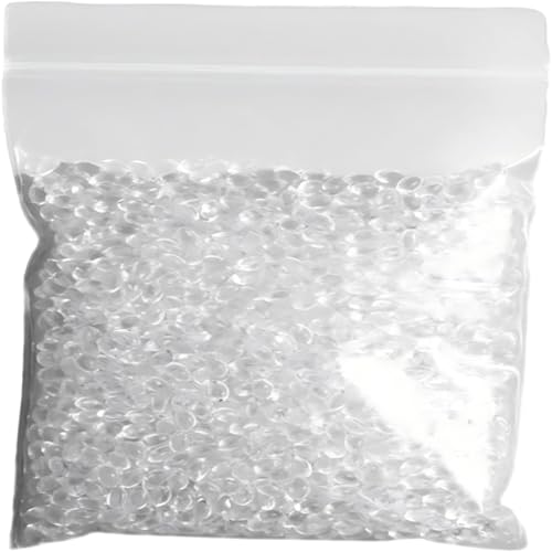 Moldable Plastic Polymorph Pellets 100g transparenter Biokunststoff Thermoplastic Beads zum Schmelzen bei 90 Gelartig formbar & wiederverwendbar für Modellieren & Cosplay