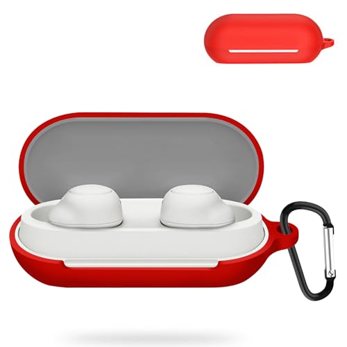 YAODLE �\�j�[ WF-C700N �p�P�[�X �Ή� SONY WF-C700N �t��V���R���ی�P�[�X �ϏՌ��� �h���h�o �y�ʏ��^ �����h�~ �����[�d�\ �j�����p �J���r�i�t��(���b�h)