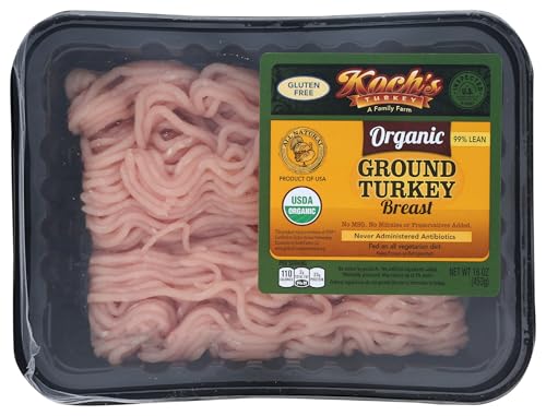 KOCHS TURKEY FARM Organic Ground Turkey Breast, 16 OZ