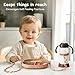 YIVEKO Baby Plates with Suction Silicone Baby Spoons Divided Baby Plates Silicone Baby Safety Toy Straps Baby Bottle Bungees Baby Feeding Set All-in-one-Sage