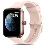 Smartwatch Damen, 1,69 Zoll Voll Touchscreen 5ATM Wasserdicht Uhr Damen mit Blutsauerstoff Pulsuhr Schlafmonitor Schrittzähler Benachrichtigung Wettervorhersage DIY Zifferblatt Fitness Tracker