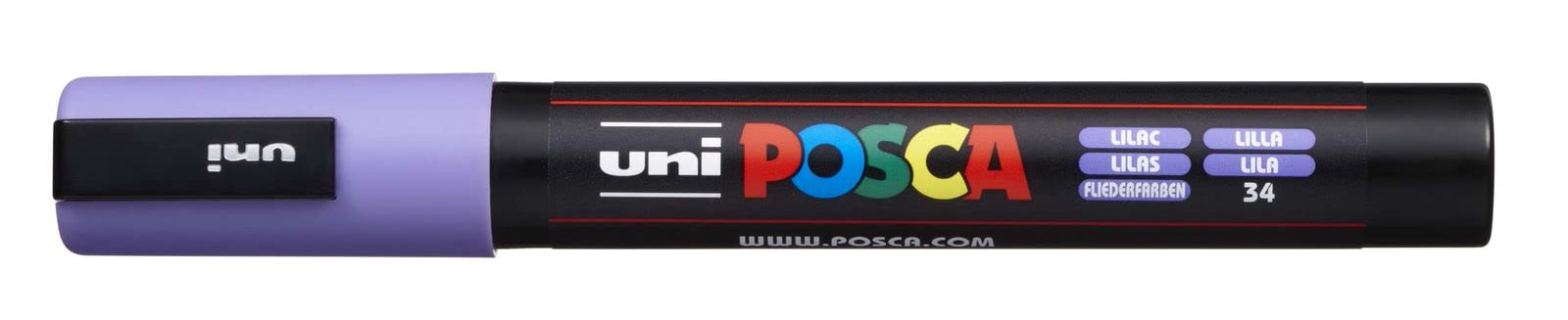 Uni-Ball 182537 - Marcador POSCA con punta redonda mediana, PC 5M, morado, 1 pieza