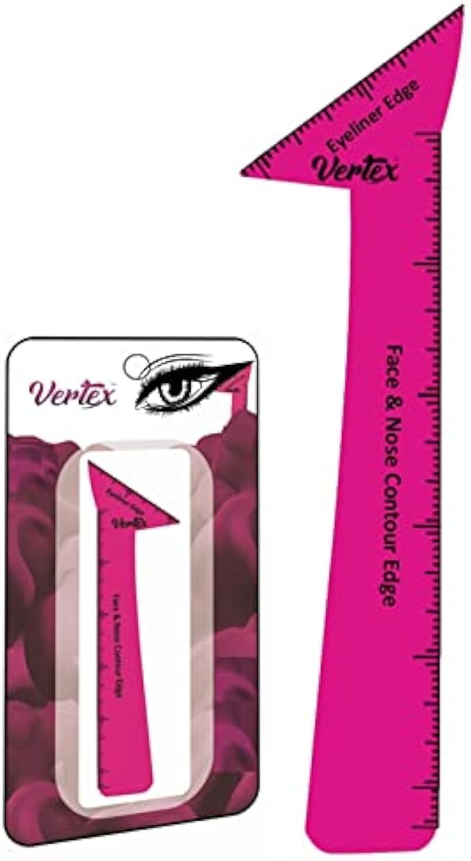 Eyeliner Stencils For Pencil Stamp Liquid Liner Gel Pen Beginners Eye Brush All Waterproof Makeup Wing Tips Eyeshadow Brushes Eyebrow Kit Stencil Sharpener Black Fine Point Angled Small Winged Tip Pot