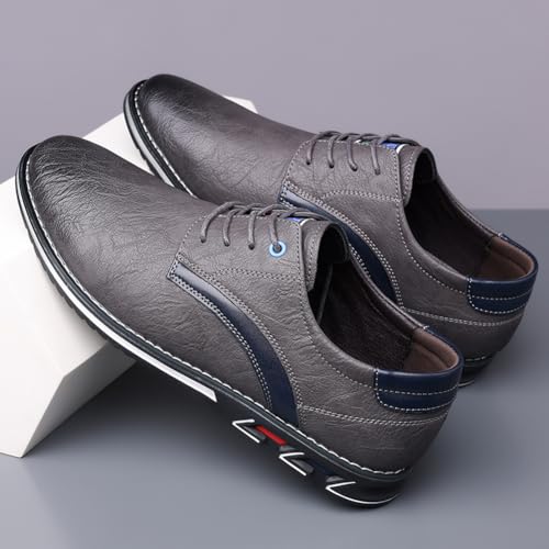 Image of Men's Premium Stylish Oxford Shoes Casual Lace Up Walking Business Driving Dress Shoes
