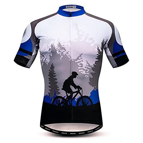Maillot de cyclisme homme anti transpiration avec poches dos pratiques