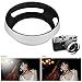 Lens Hood, Portable Universal Aluminium Alloy Hollow Camera Bevel Lens Hood Shade Replacement, Silver (52MM)