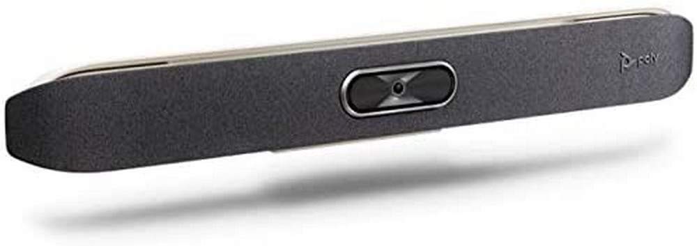 Poly All-in-one 4K - Sistema di videoconferenza "Studio X50", angolo di visualizzazione 120°, zoom 5x, supporto 2 monitor, colore: Nero