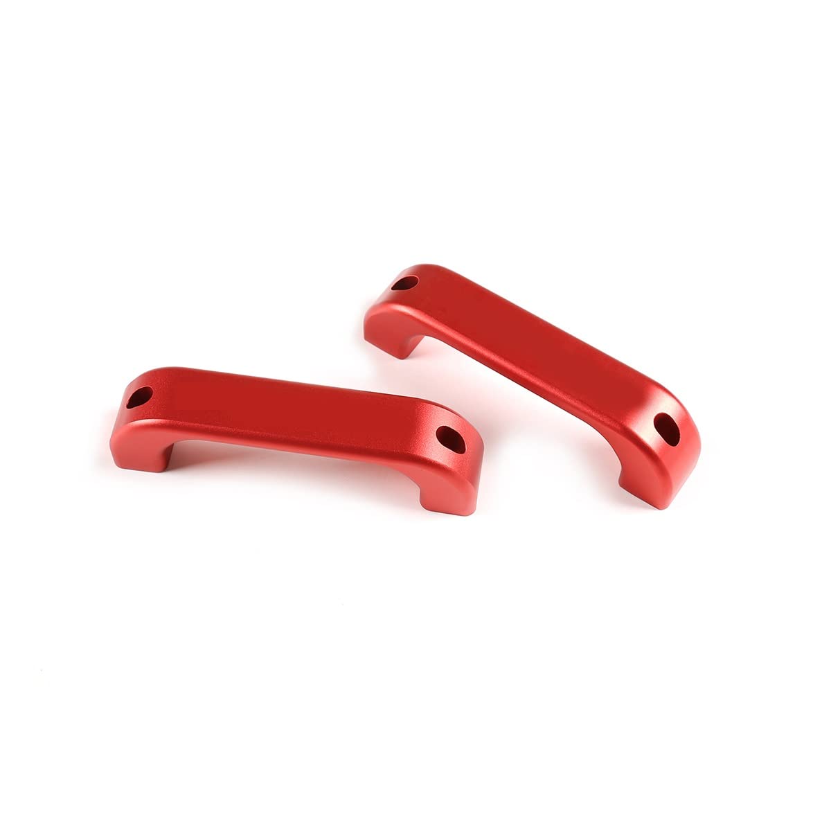 METYOUCAR Aluminum Alloy Car Interior Door Grab Handle Frame Trim for Land Rover Defender 110 90 (RED Alloy)