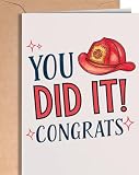 Firefighter Graduation Greeting Card