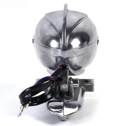 Feu arrière de moto avec feu stop et microphone pour custom Bobber style vintage - 5