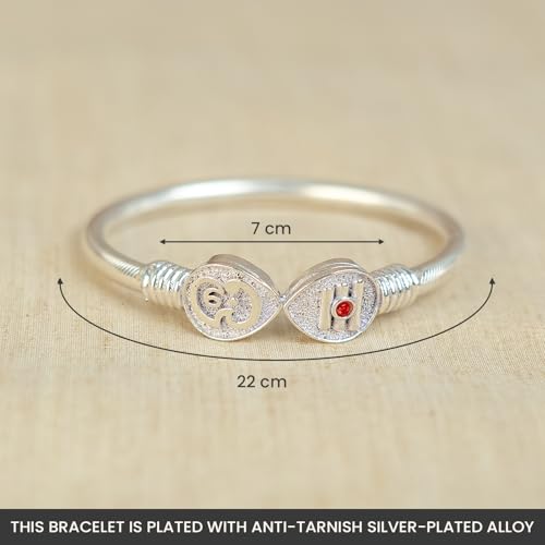 Image of Astrotalk Vel Murugan Kada | Inspired by Lord Murugan's sacred Vel | Removes negativity, fear, & confusion | Adjustable Spiritual kada for man | Devotional Gift For Men & Women
