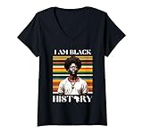 Photo Gallery donna la storia nera è la storia americana patriottica africana vintage maglietta con collo a v Photo Gallery donna la storia nera è la storia americana patriottica africana vintage maglietta con collo a v