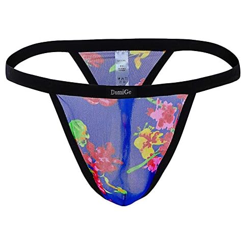 Zegoo Men's Thong Underwear Low Rise Bikini T-Back G-String Briefs Cover