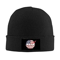 YUELEKANG NASA Beanie Hat Snapback Men and Women Winter Cap Black