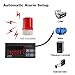 Digital Length Meter Counter, Single Measuring Wheel in Feet Inches Meter Yard, 0-999999 Mechanical Cable Wire Fishing Line Length Counter for Film Textile Cloth Printing Paper, Dual Relay Outputs