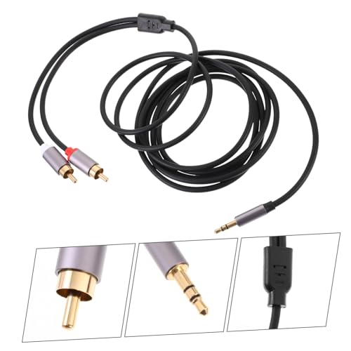 Cable de audio stereo 2m para TV y auriculares miniatura 5