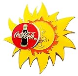 coca-cola pins olympic Pin 35 x 35 mm C o c a C o l a - Sonne mit Coca Cola Logo- Pin 35 x 35 mm