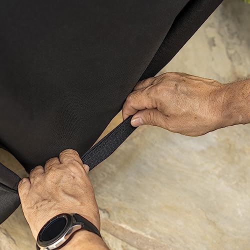 Kenmore 56-Inch Heavy-Duty Grill Cover for Outdoor BBQ Propane Gas Grills, Weather-Resistant, UV- and Fade-Resistant, Universal Fit Cover for 4-Burner Gas Grills, Black - image 6
