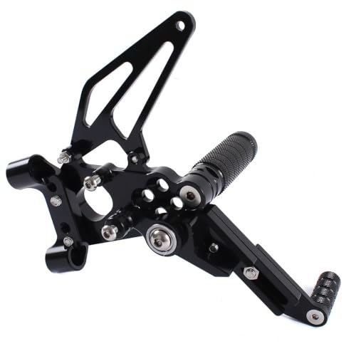 Commandes reculées moto avec pédale réglable pour optimiser la position