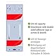 WENKO Desinfektionsmittel- und Seifenspender Istres Weiß, hygienischer Wand-Spender für Desinfektionsmittel, Flüssigseife etc., Befestigen ohne bohren, Füllmenge: 320 ml, 6 x 18,5 x 7,5 cm, Kunststoff