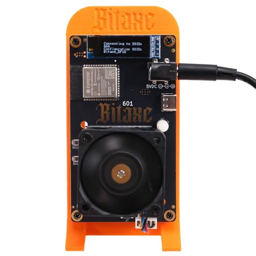 Open Sources Bitcoin Miner BitAxe 601 Gamma: 1.2TH/s, BM1370 Chip Solo Miner, WiFi, Global PSU & Stand | Home BTC Mining Kit