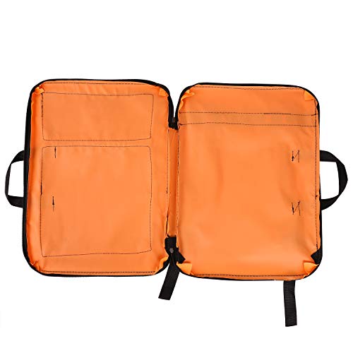 Image of JIAHG Water-Resistant Art Portfolio Carry Bag A3 Art Work Portfolio Tote Drawing Board Bag Portable Painting Sketch Pad Storage Bag Professional Art Organizer for Palette Paints Brushes