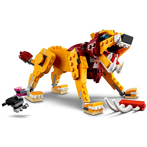 LEGO Creator 3in1 Wild Lion 31112 3in1 Toy Building Kit Featuring Animal Toys for Kids, New 2021 (224 Pieces)
