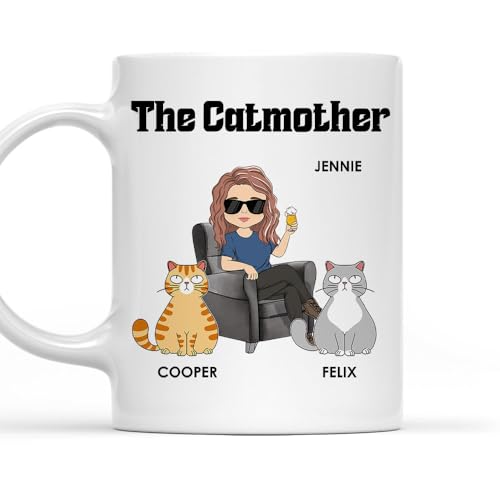 Taza personalizada Wrappiness The Catmother de cerámica 11 oz miniatura 1