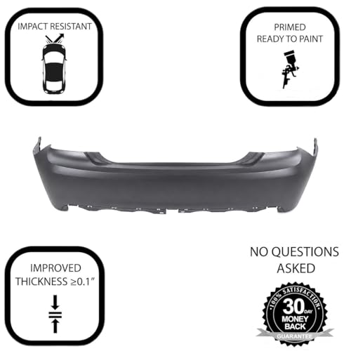 Image of FitParts Compatible with Toyota Avalon 2011-2012 Rear Bumper Cover | Primed, Ready to Paint, OEM 5215907900, TO1100293