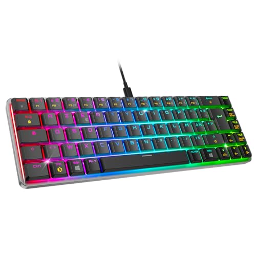 K241 - Tastiera Gaming Meccanica Compatta FR (AZERTY), Cablata USB-C Staccabile, 69 Tasti MX Red, RGB 24 Effetti, Anti-Ghosting NKRO, Compatibile con PC/Console - Tastiera gaming - Immagine 9