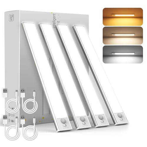 DAYBETTER Under Cabinet Lighting, Motion Activated Wireless LED Closet Lights, Energy-Saving Battery Operated Puck Lights for Kitchen, Cabinet, Stairs, Closet - Perfect for Homeowners, Renters & DIY