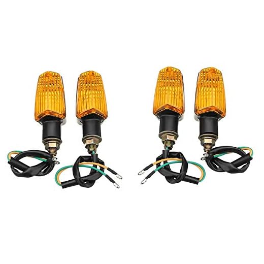 Motorcykel Turn Signalljus, 4st Universal Motorcycle Motorcykel Flasher blinkers Lampindikator LED-lampor