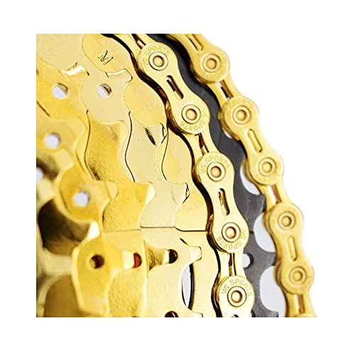 Bibike 6/7/8 Speed Mtb Chain Road Bike Chain 116 Link Silver/Gold/Rainbow Lightweight Chain #TOP4