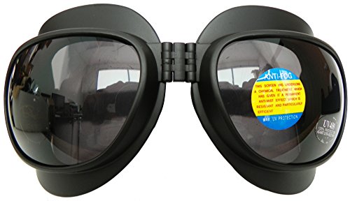 Wrap Around Folding Goggles (Black/Grey)