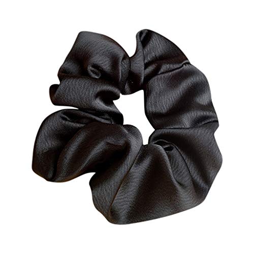 Hair Ring,Fashion Women Satin Pure Color Hairband Solid Hair Ring Head Hoop Girls Headband Black, Headband Big Sales