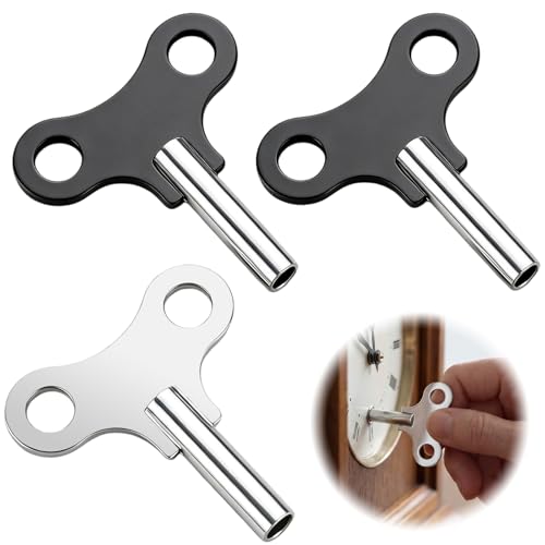 Dawfund 3PCS Mini Clés de Montre à Remonter Outils Robustes pour Remontoir de Montre Mécanique, Accessoires Horlogers Universels, Clé de Antique et Mini Clé pour Horloge sur Pied