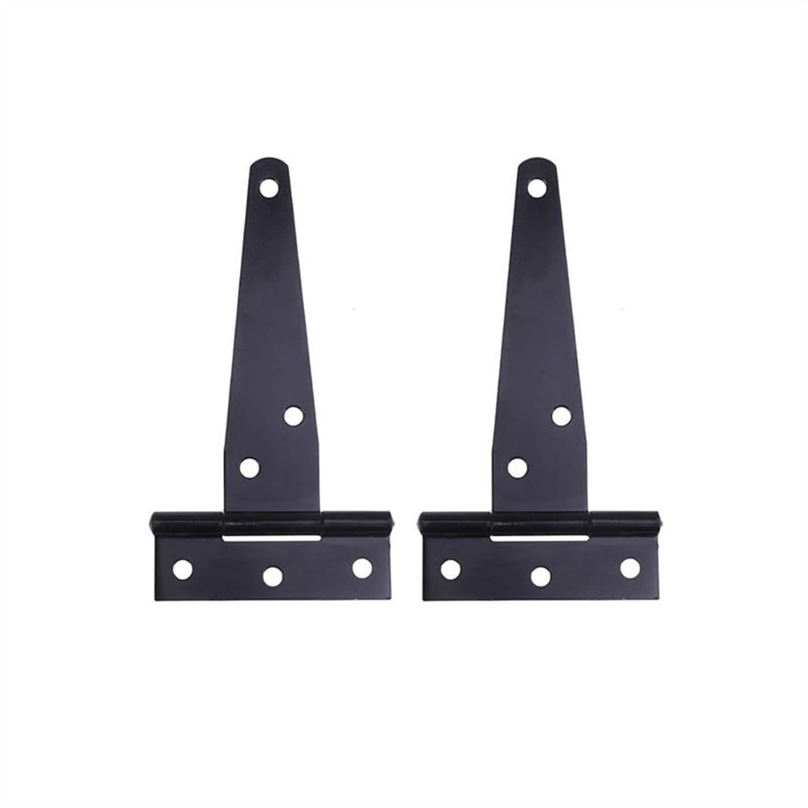 Nvsfzgiyg Nero 2Pcs 2 Inches T Shape Rustproof Iron Light Duty Shed Hinge, Antique Hinged Door Strap, Barn, Hardware Hinges